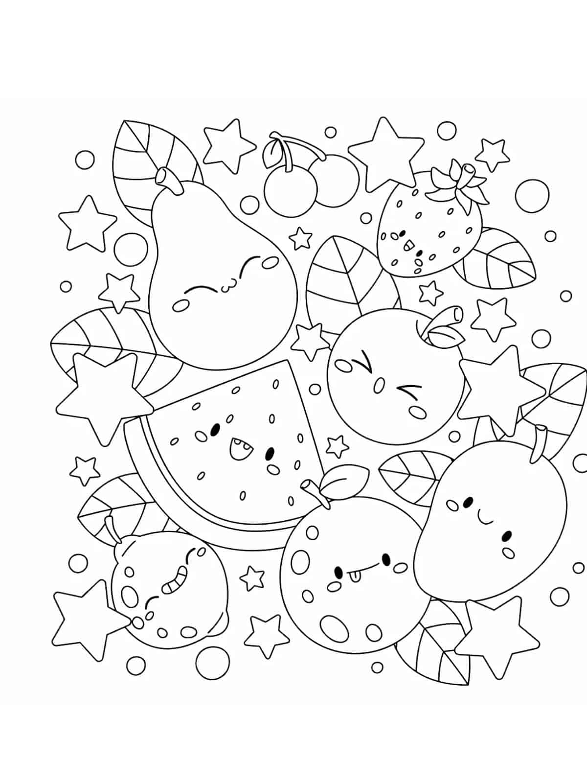 Fruits Coloring Pages