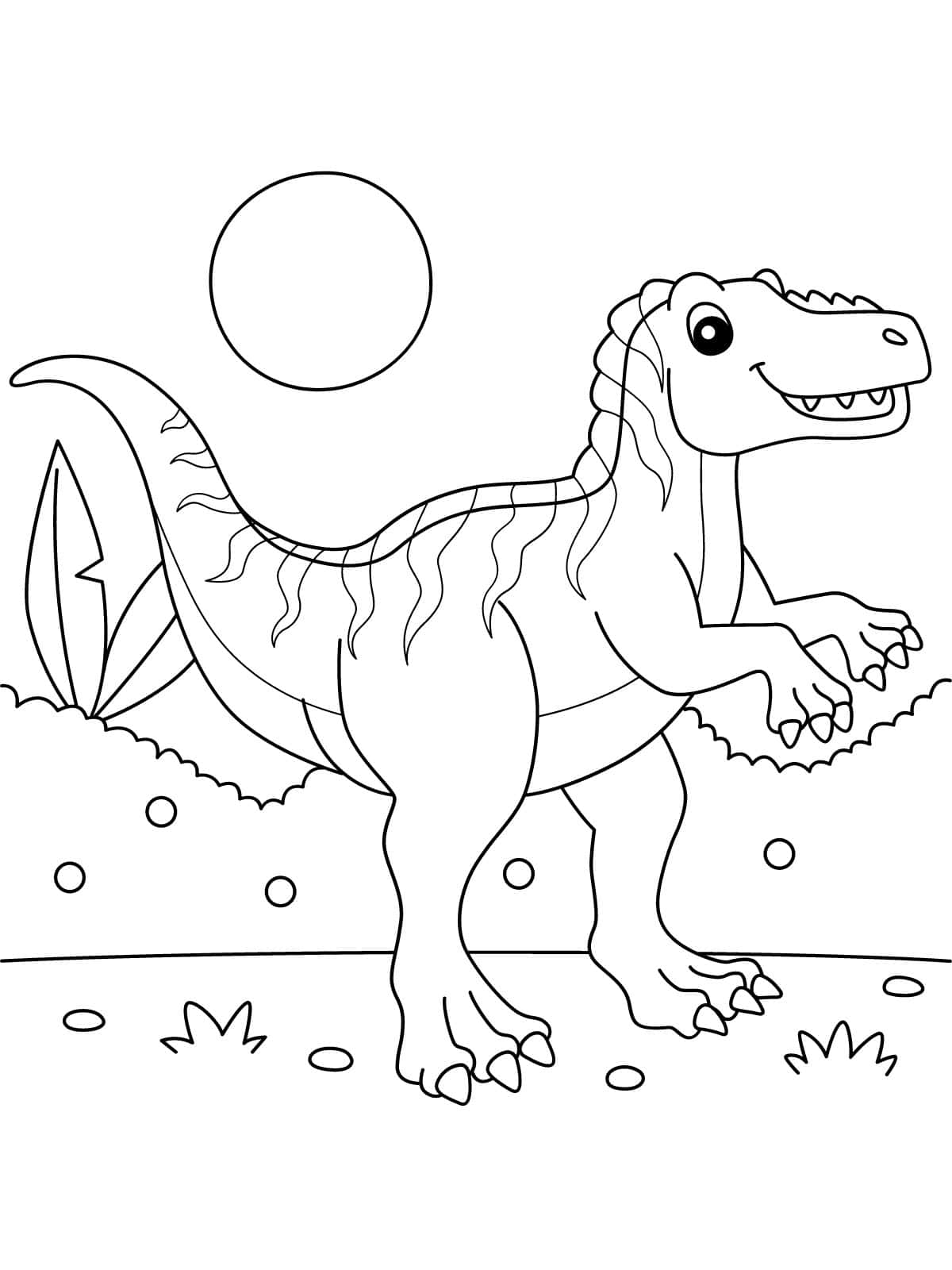 Fukuiraptor Dinosaur Coloring Sheets For Kids