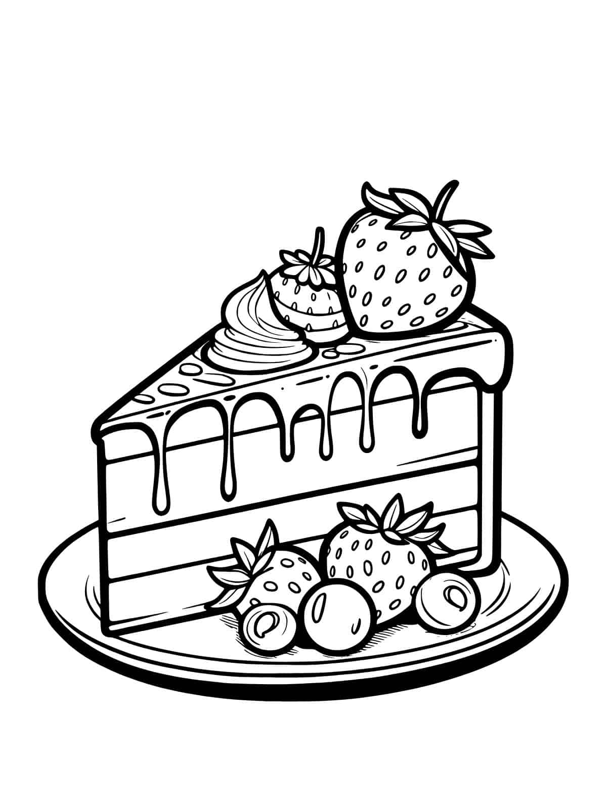 Fun Cake Coloring Sheets