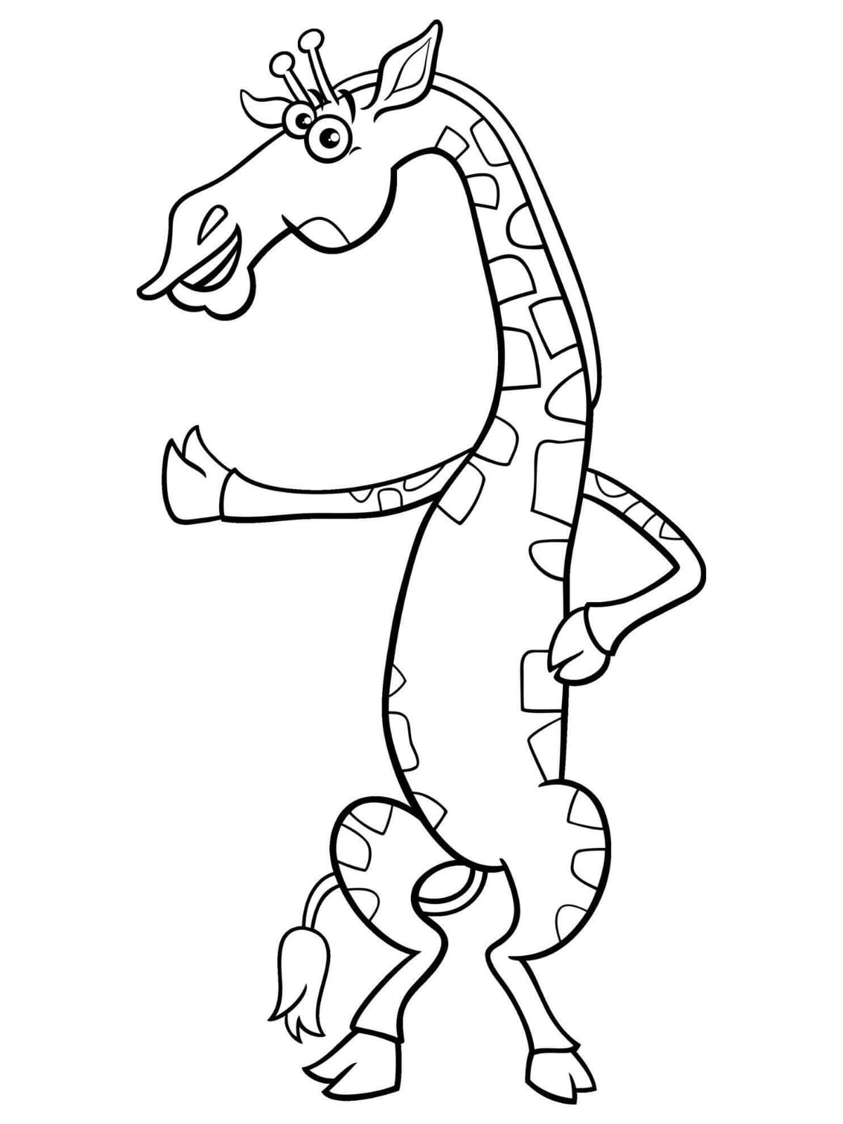 Fun Giraffe Coloring Pages