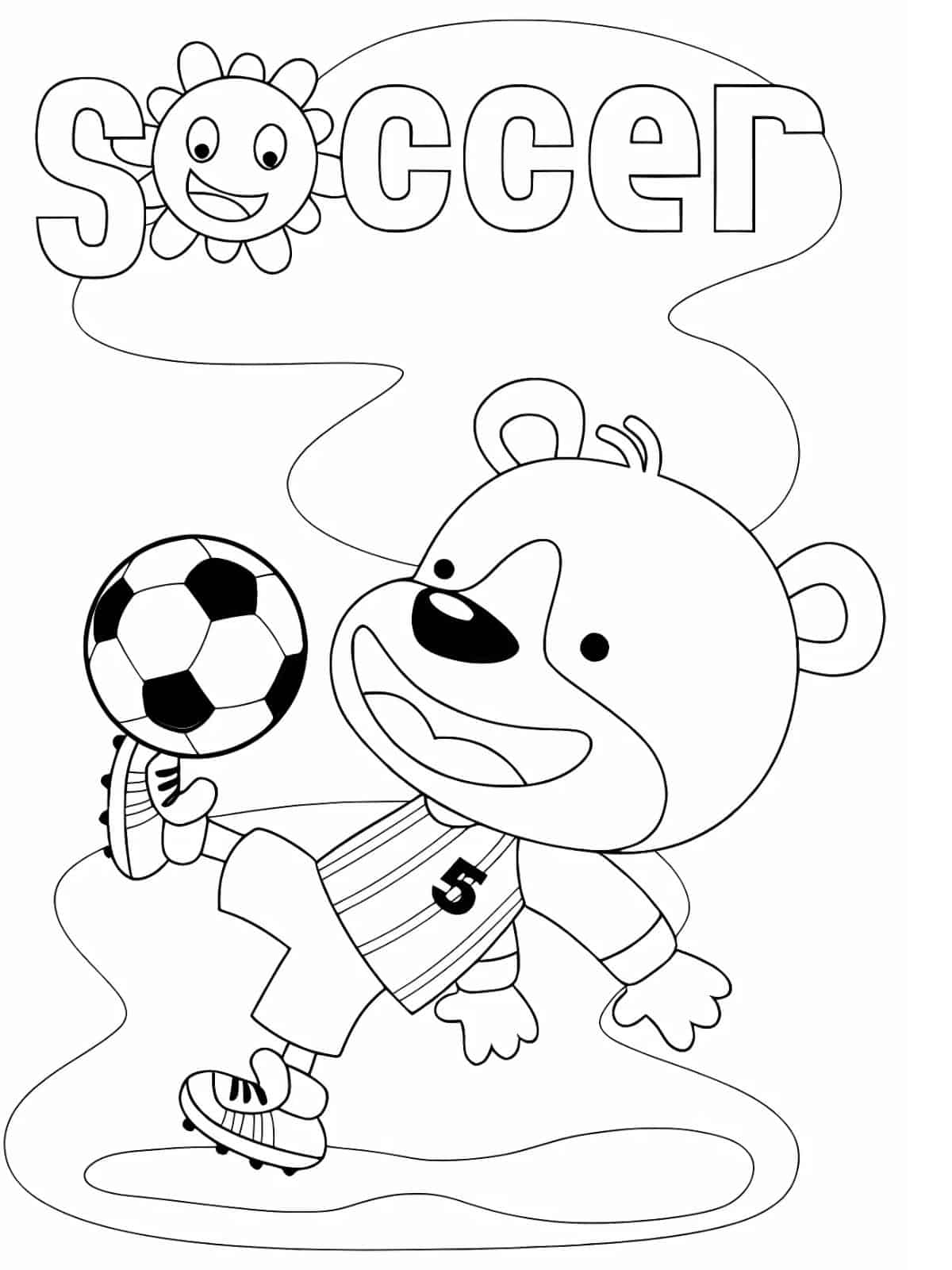 Fun Soccer Coloring Sheets