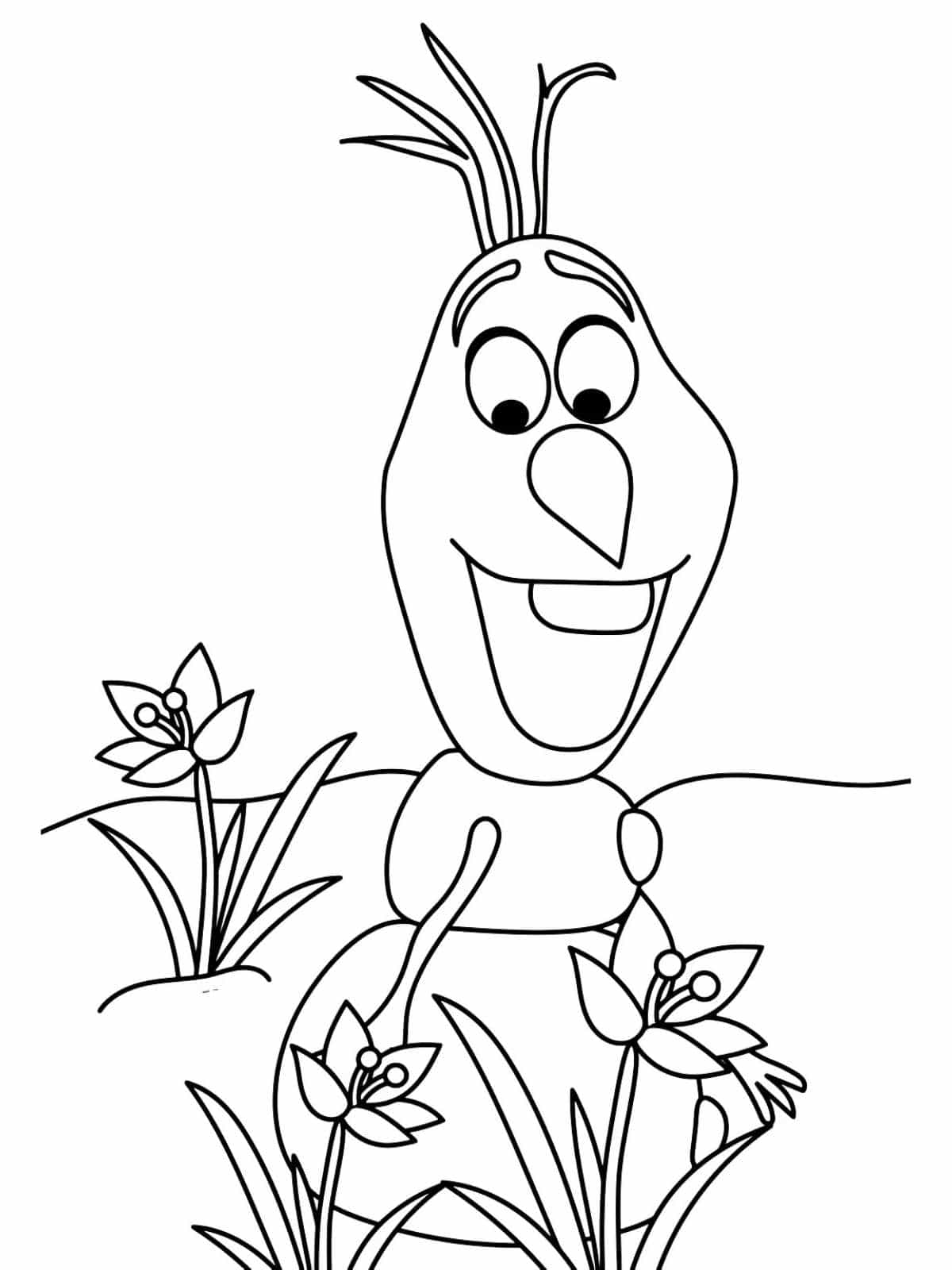 Funny Olaf Coloring Sheets