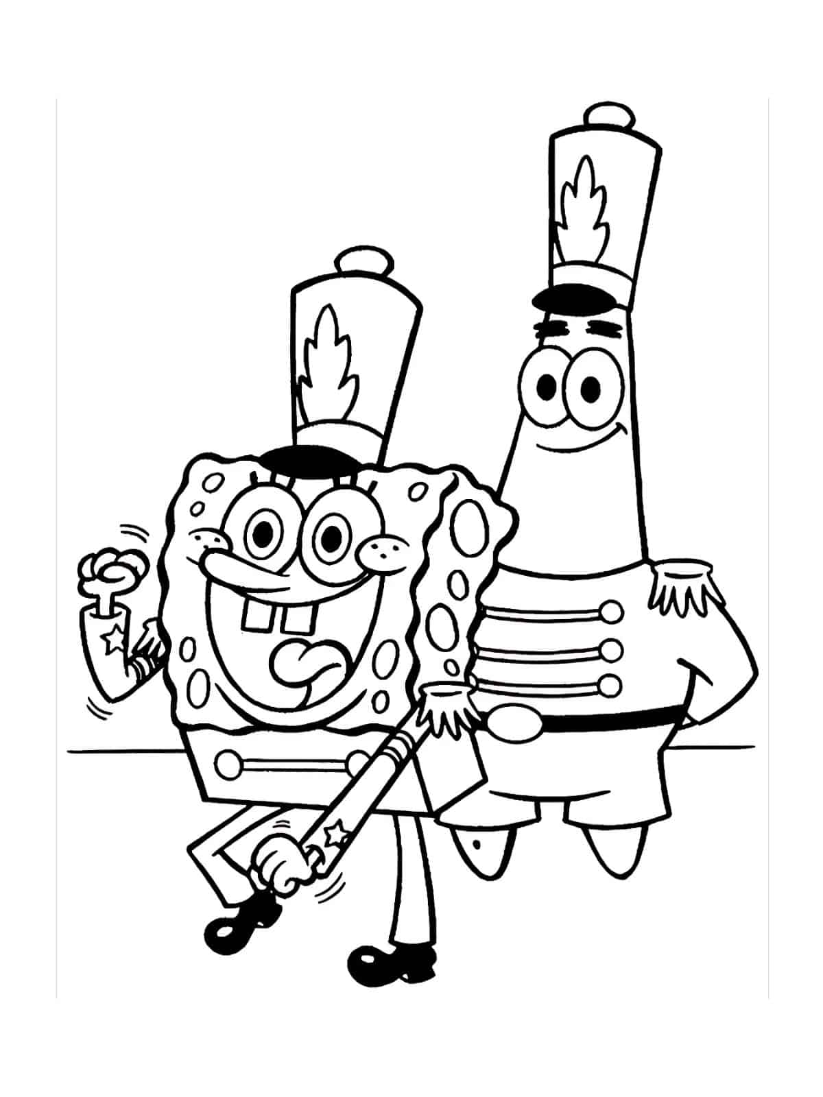 Funny Spongebob Coloring Pages For Kids