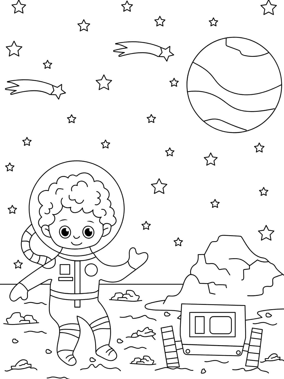 Galaxy Coloring Pages