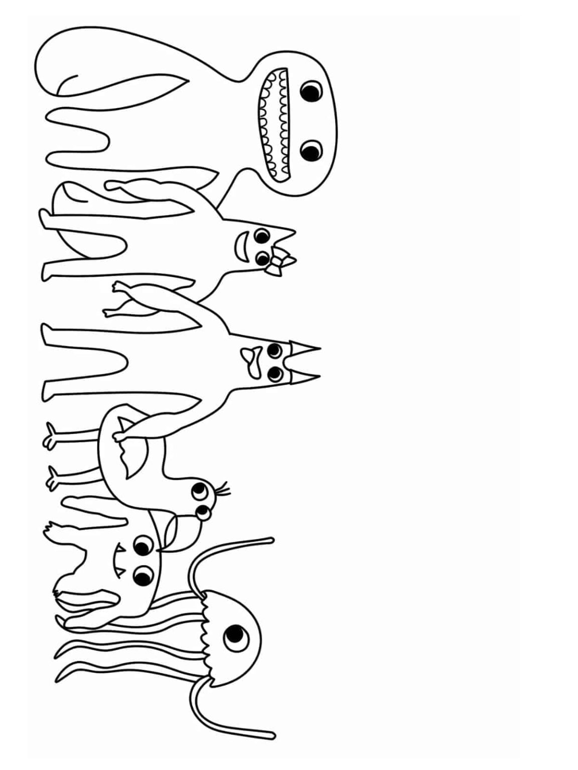 Free Garten of BanBan Coloring Pages for Fans