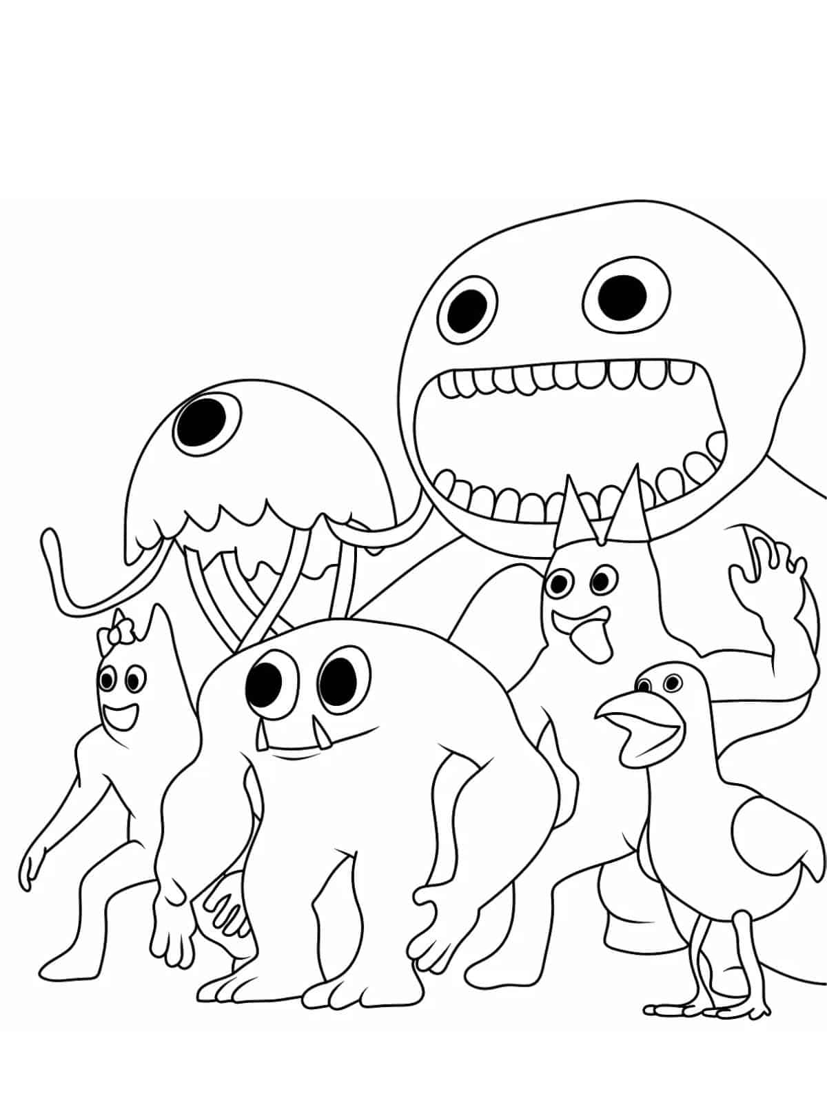 Garten Of Banban Horror Coloring Pages