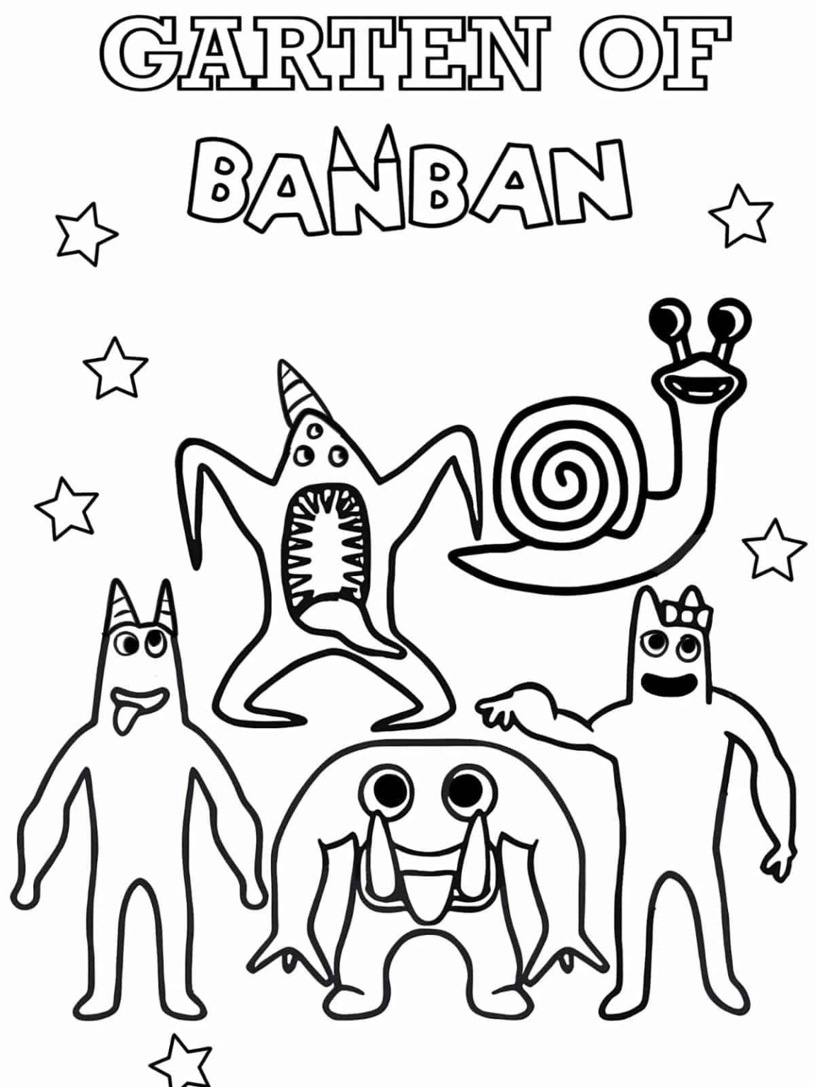 Free Garten of BanBan Coloring Pages for Fans - Coloringpagesforkids.net