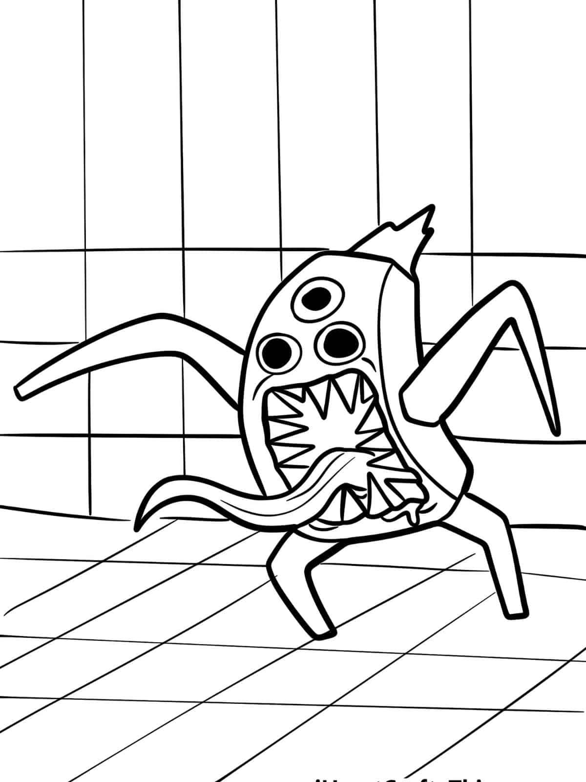 Garten Of Banban Nightmares Coloring Pages