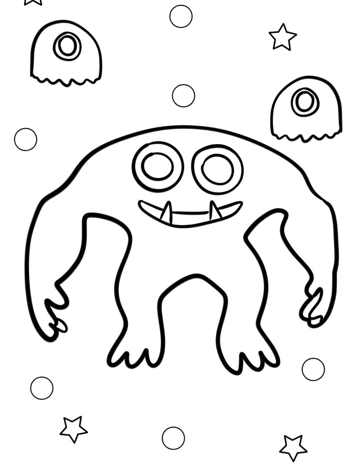 Garten Of Banban Thriller Coloring Pages