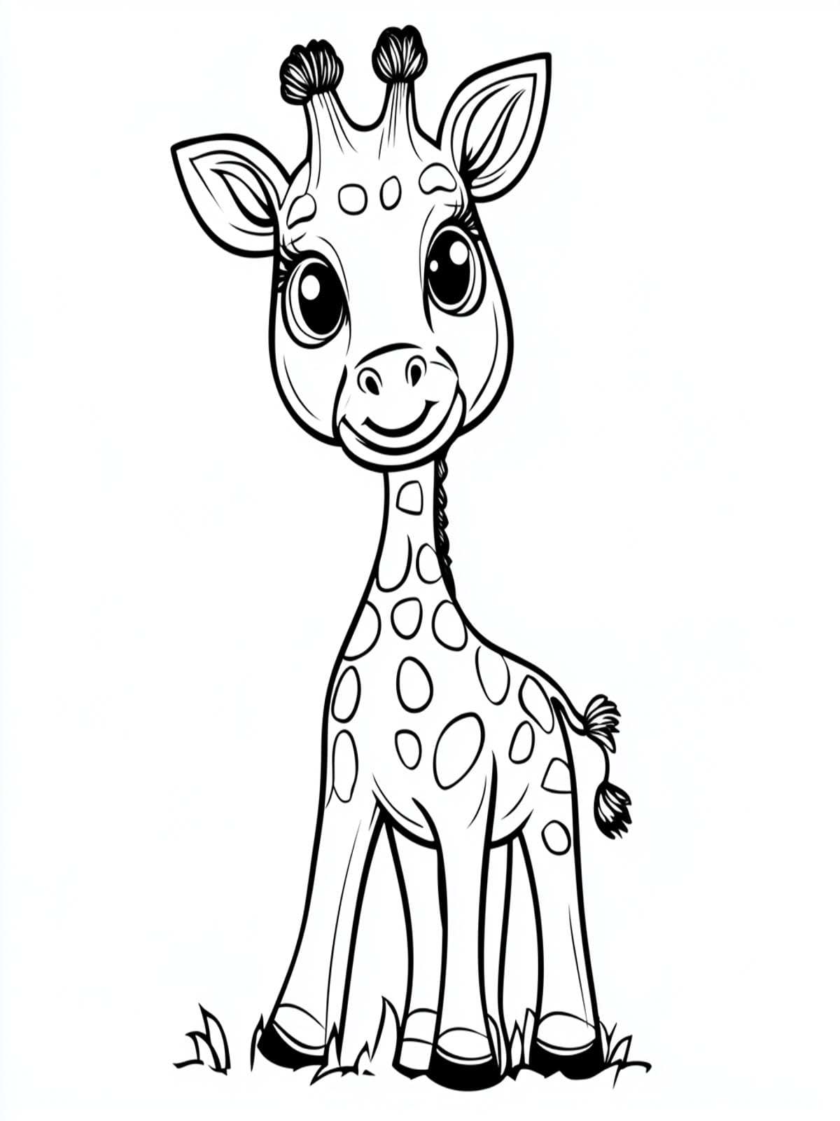 Giraffe Baby Coloring Pages