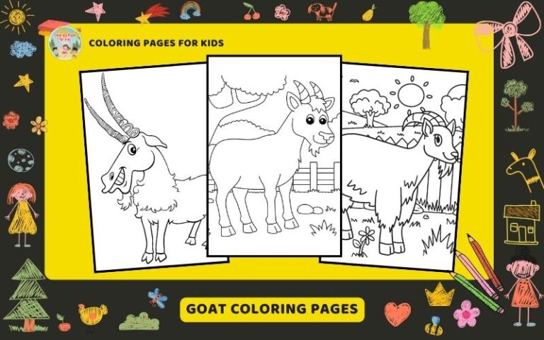 Goat Coloring Pages Featured Image