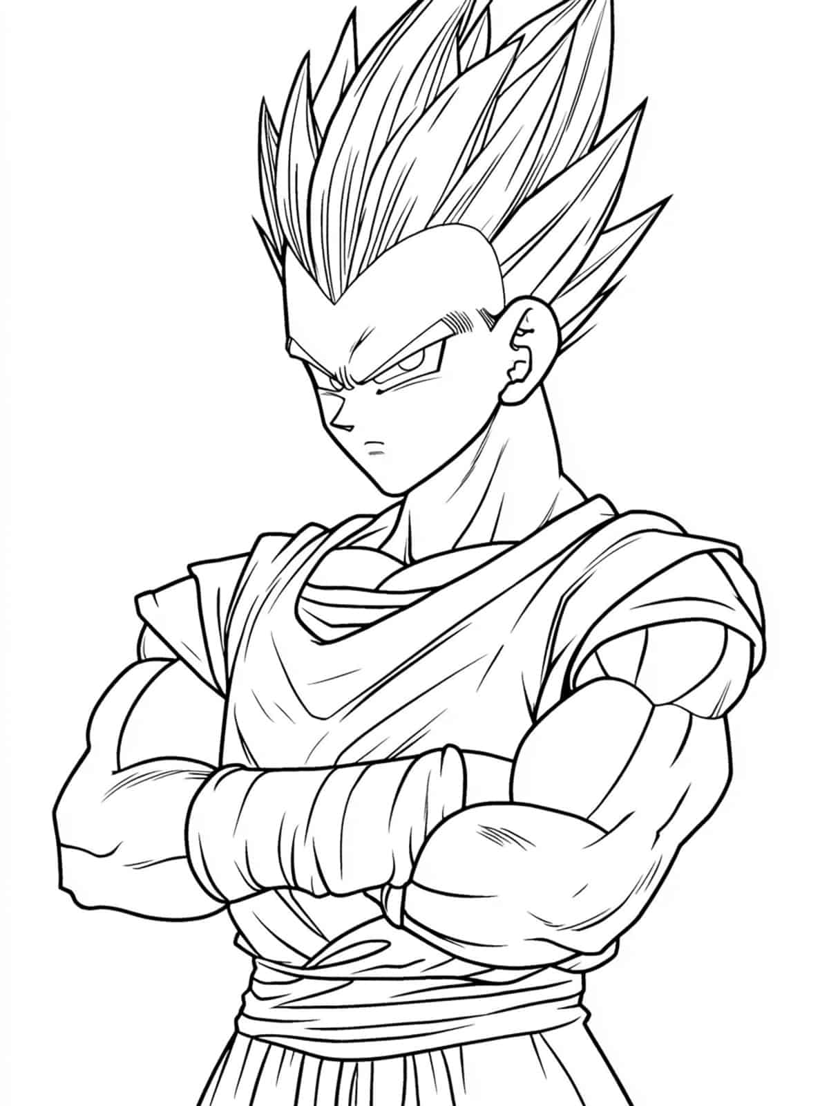 Gohan In Dragon Ball Z Coloring Page