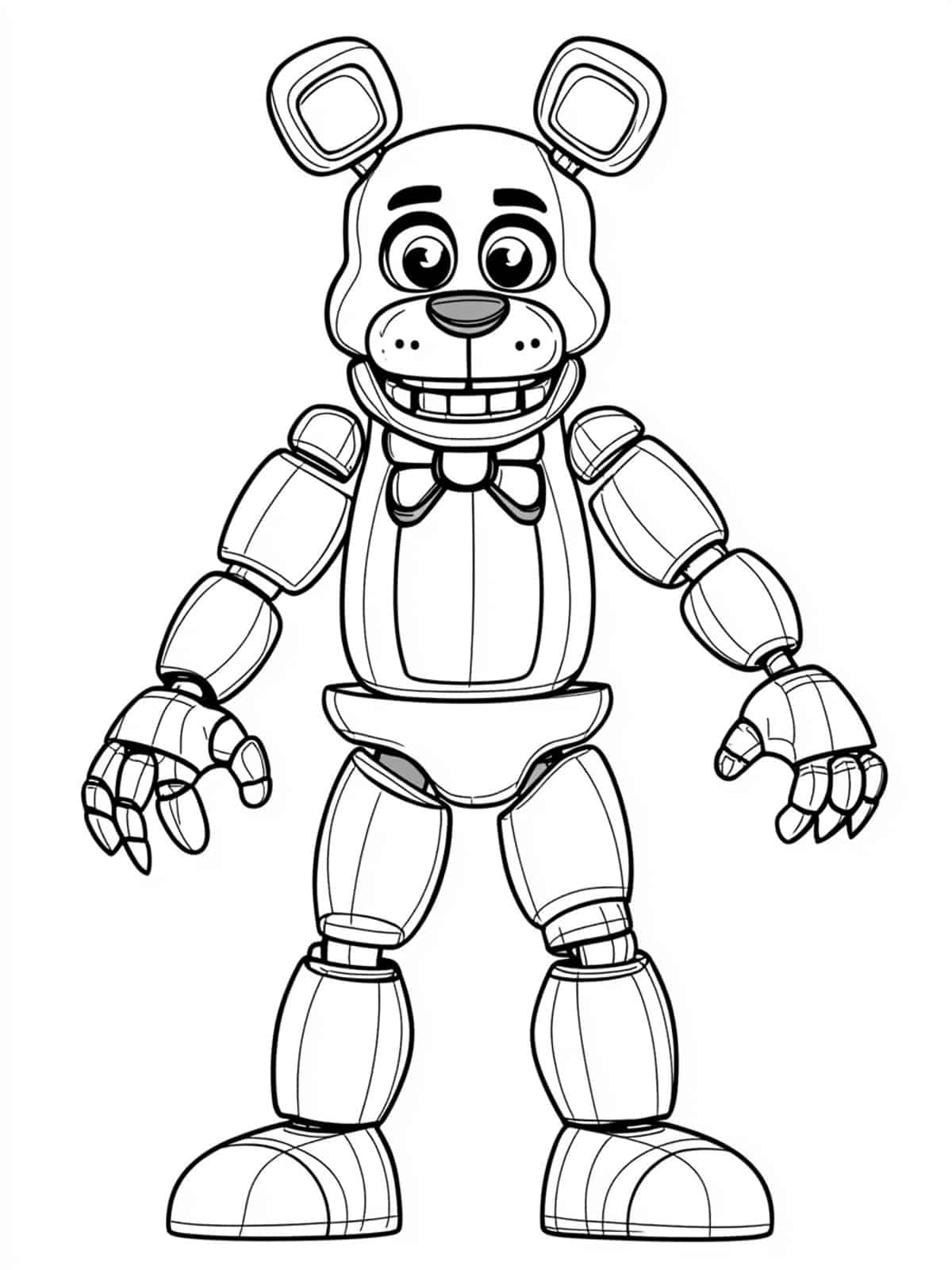 Golden Freddy Five Nights At Freddys Coloring Page