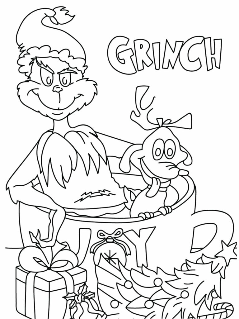 Celebrate Christmas with 32+ Fun Grinch Coloring Pages 😠🎄 ...