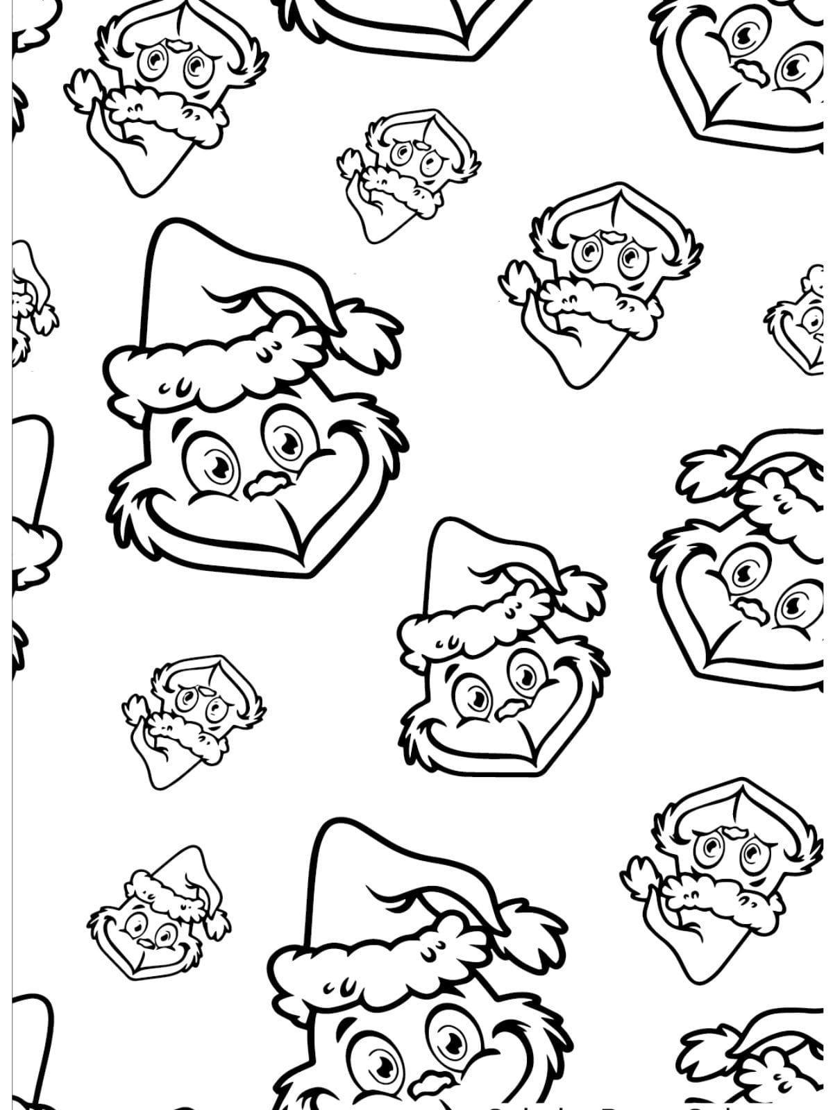 Grinch Icon Coloring Pages