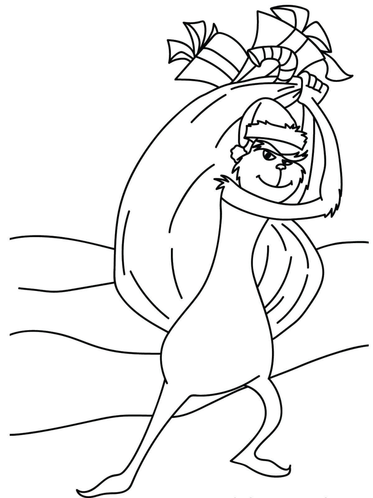 Grinch Theft Coloring Pages