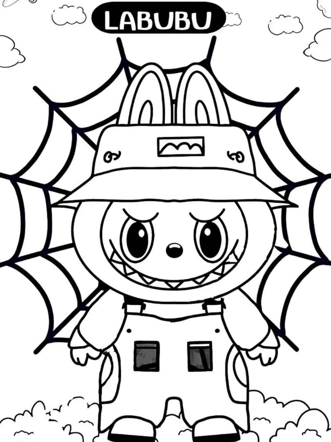 Free Printable Labubu Coloring Pages For Kids 🎨