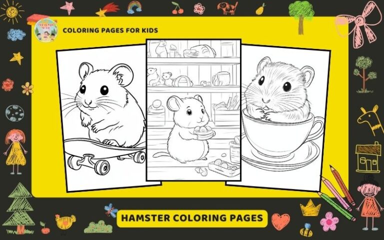 Hamster Coloring Pages Featured Image