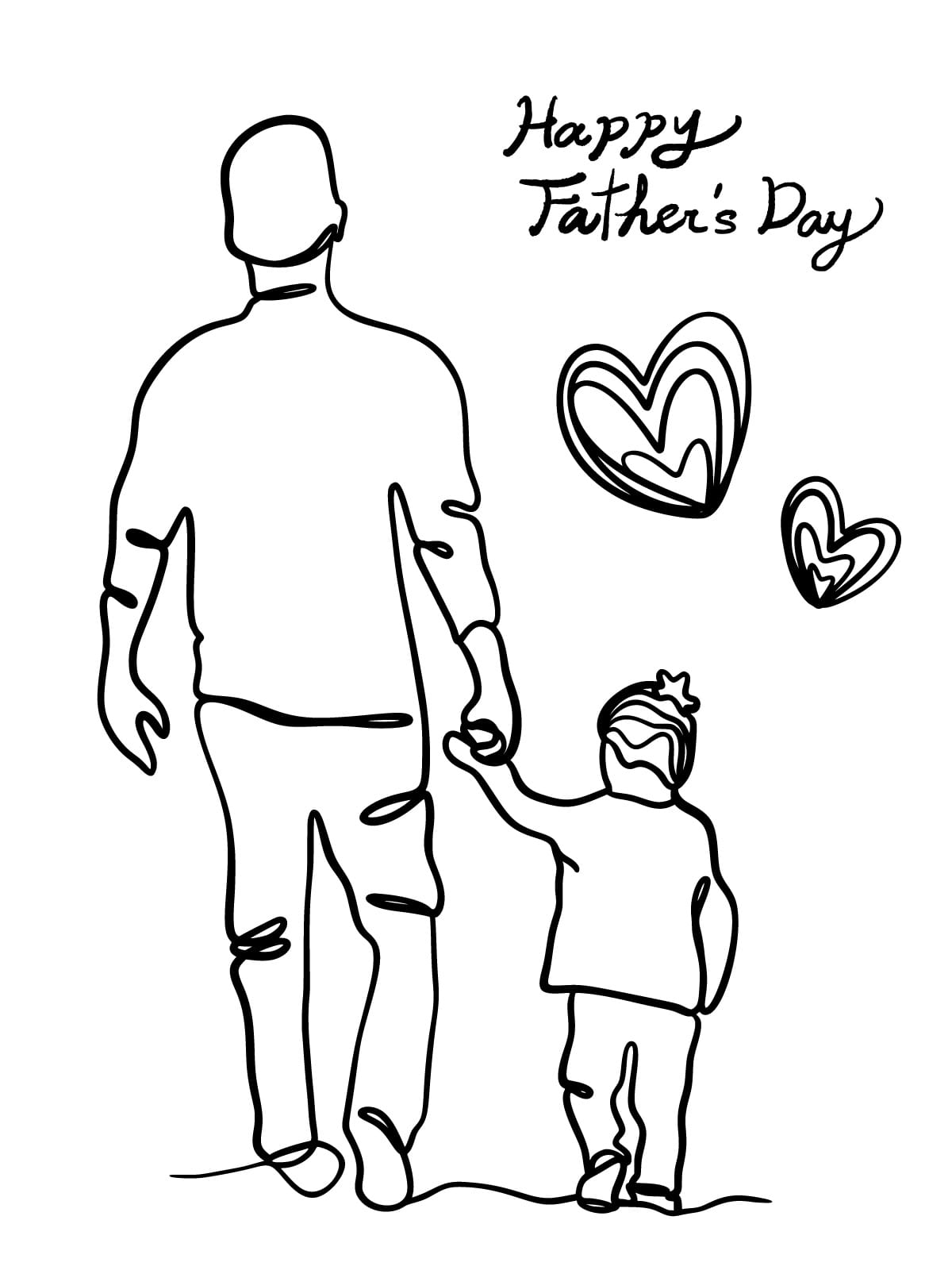 Happy Father Day Coloring Sheets For Kids