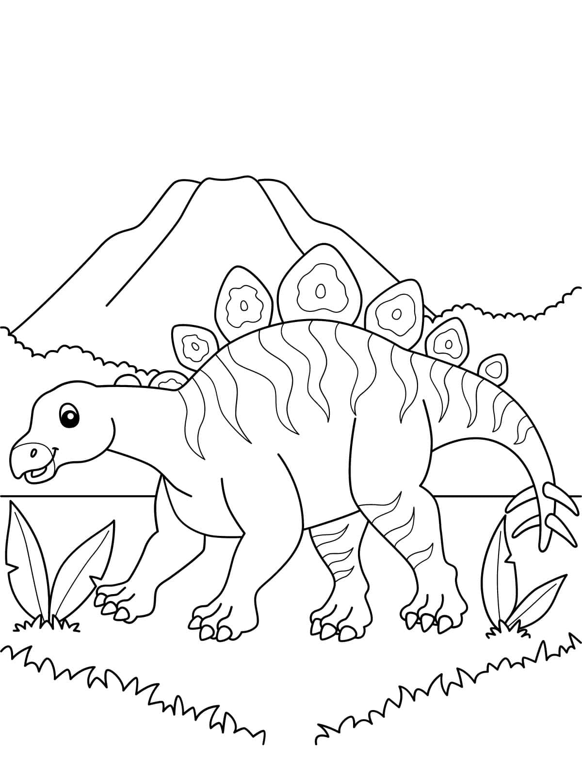 Hesperosaurus Dinosaur Coloring Sheets For Kids