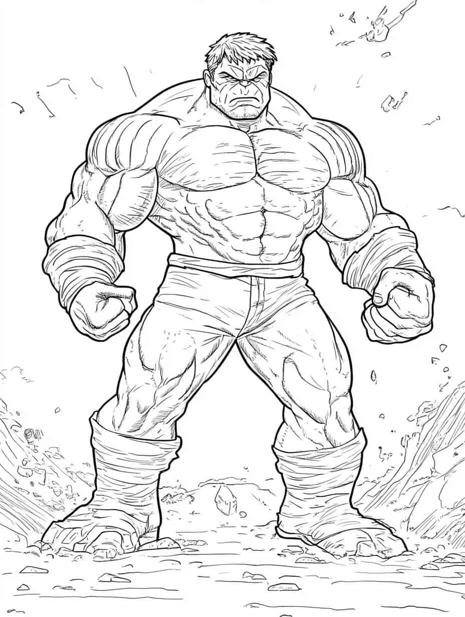 Hulk Coloring Pages For Kid Cartoon