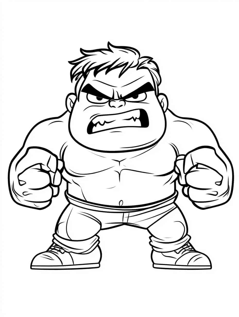 Hulks Emotions Coloring Pages