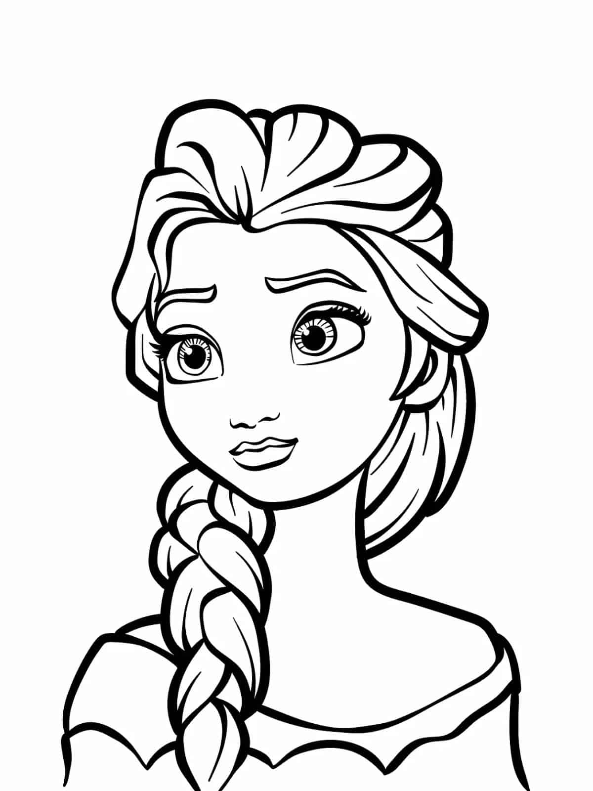 Ice Queen Elsa Coloring Sheets For Kids