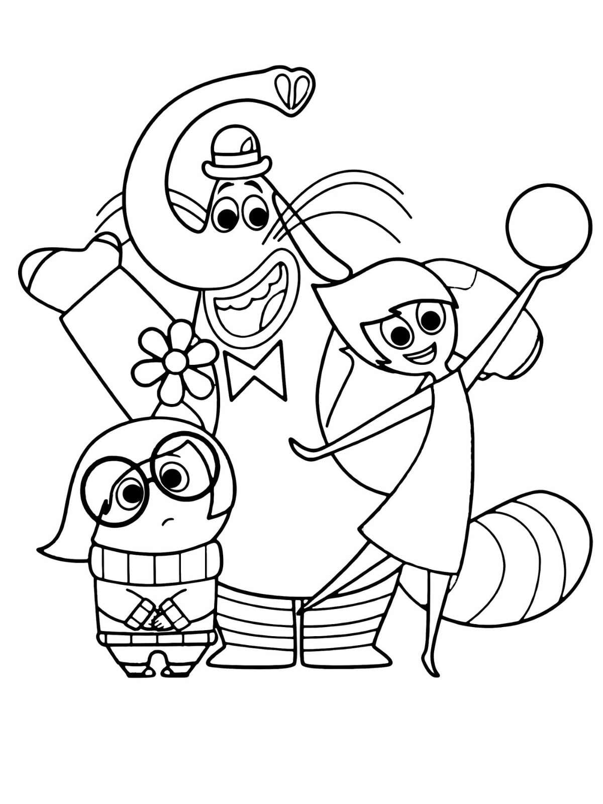 Inside Out Coloring Pages For Teens