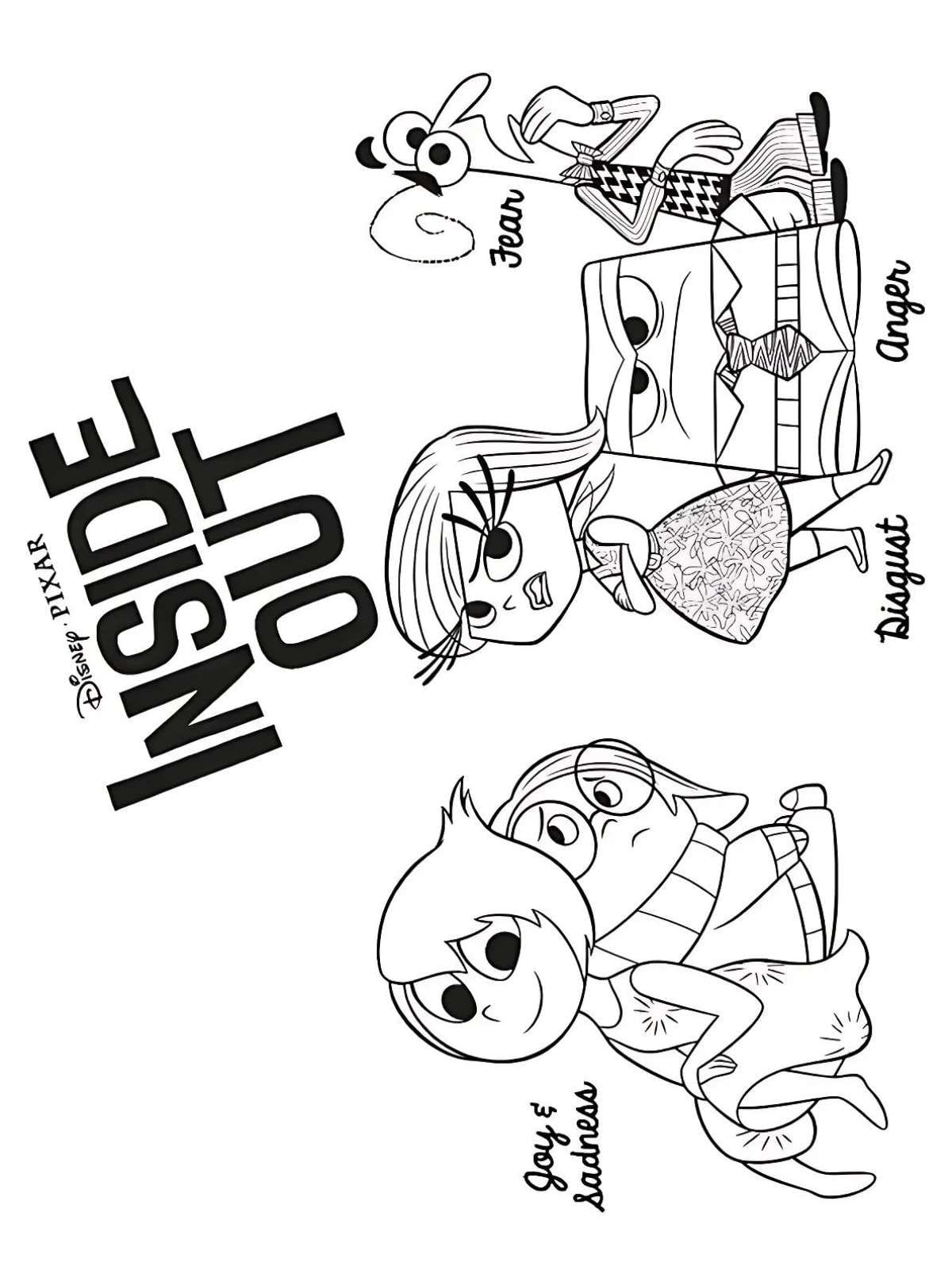 Inside Out Movie Coloring Pages