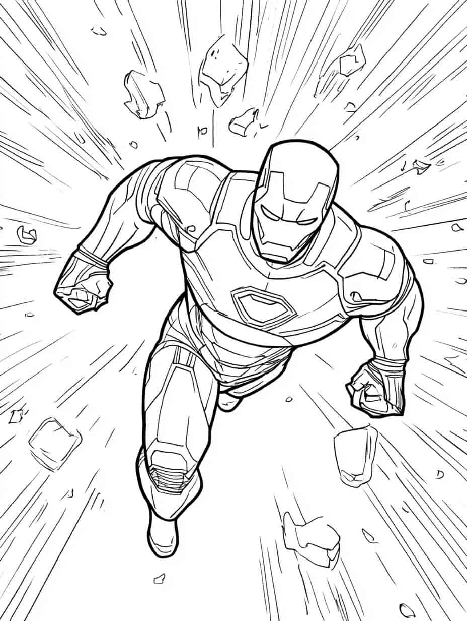 Iron Man And Avengers Coloring Pages Coloring Sheets