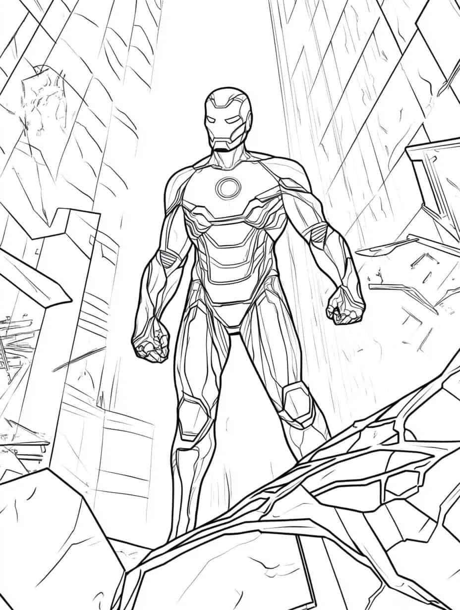 Iron Man And Avengers Coloring Pages For Kids