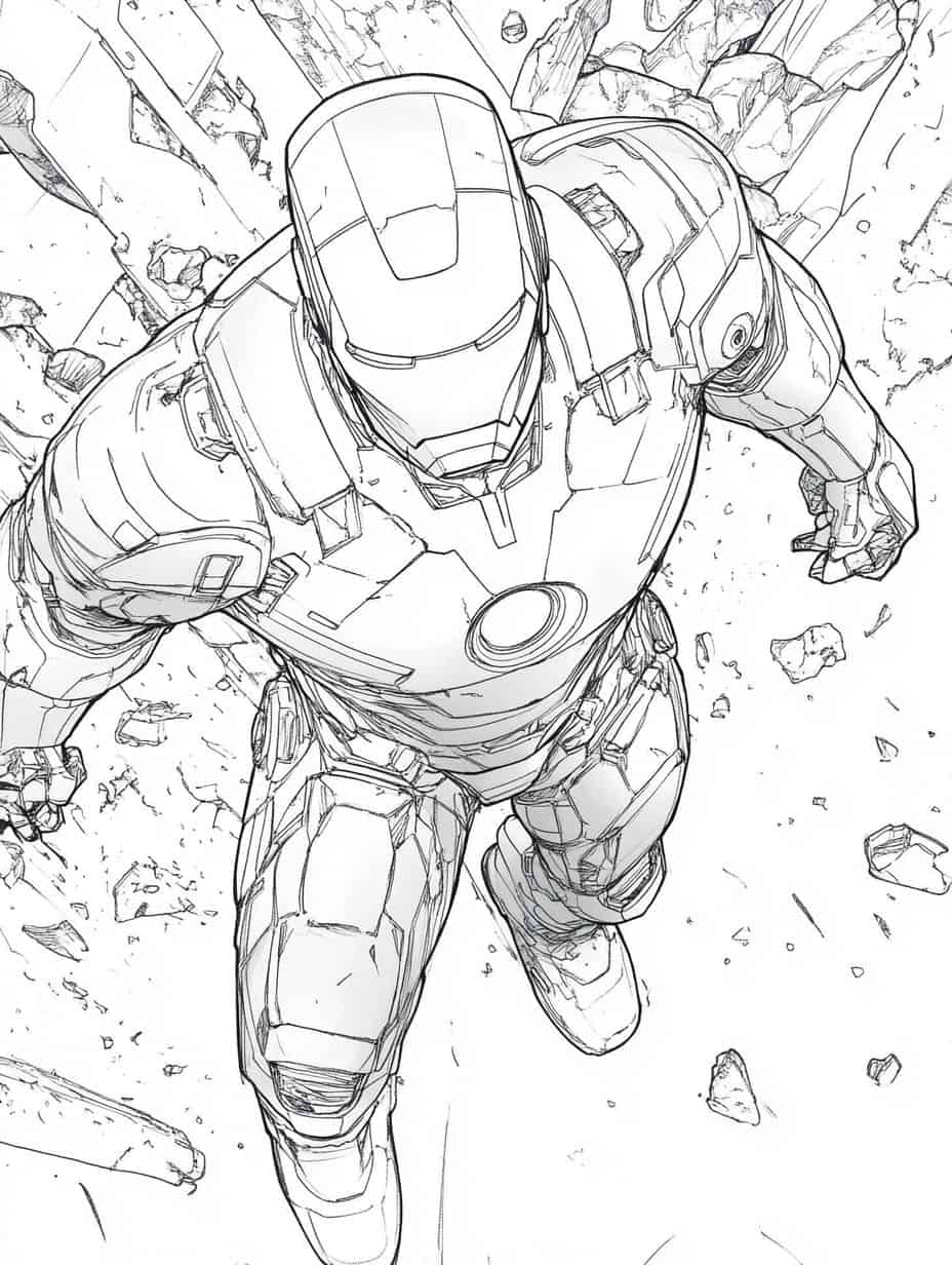 Iron Man And Avengers Coloring Pages