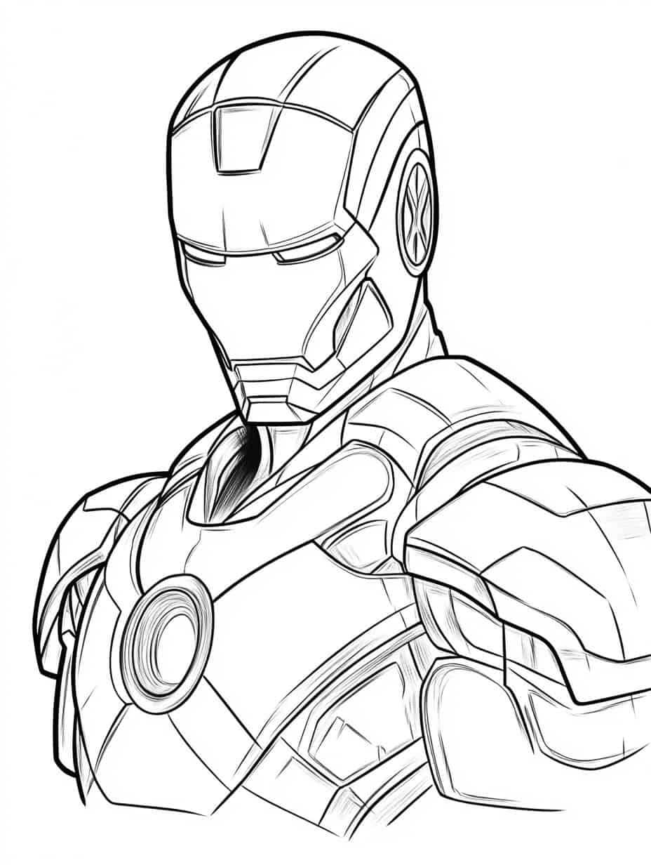 Iron Man And Technology Coloring Pages Coloring Pages