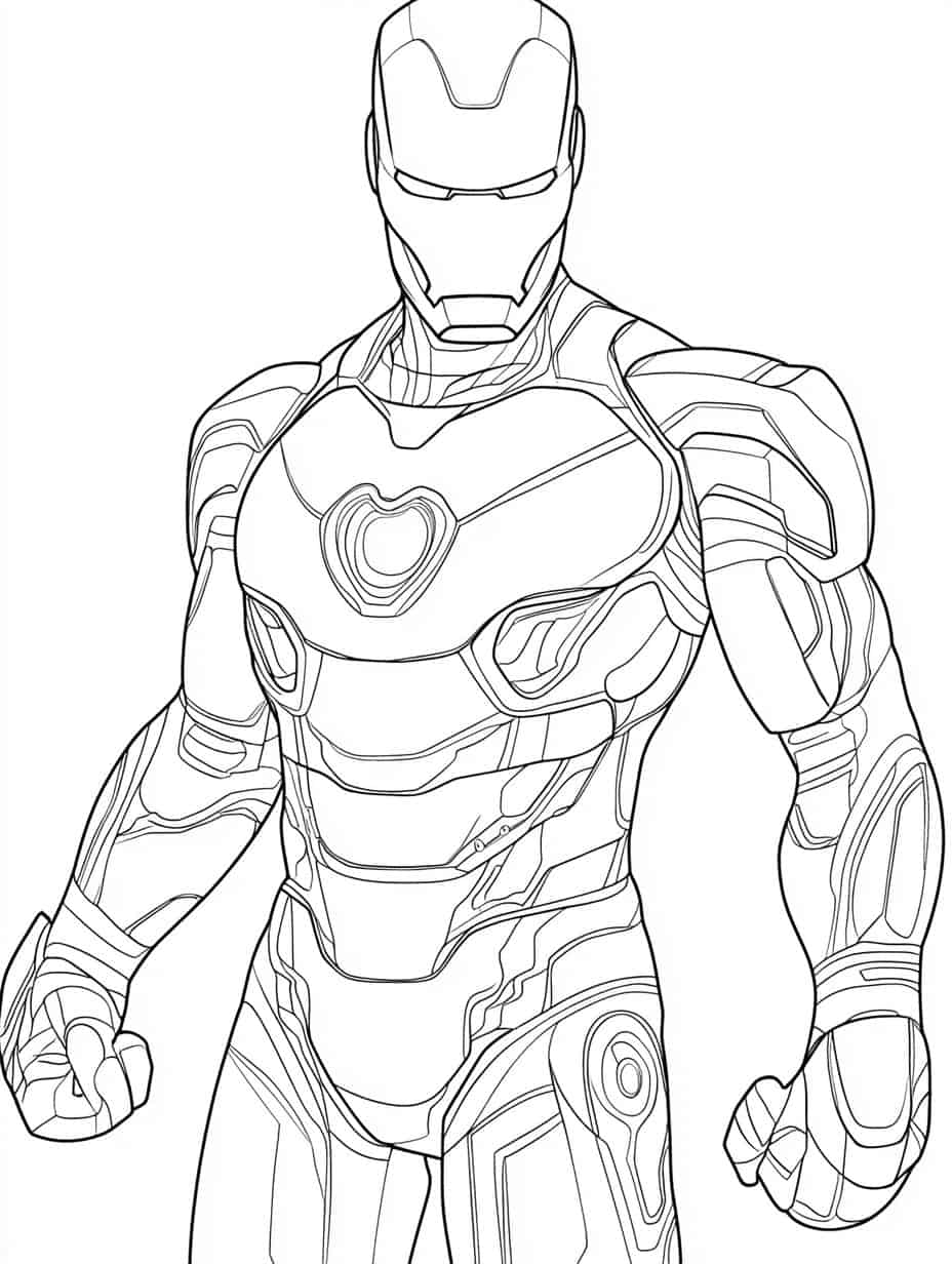 Iron Man And The Infinity Gauntlet Coloring Pages