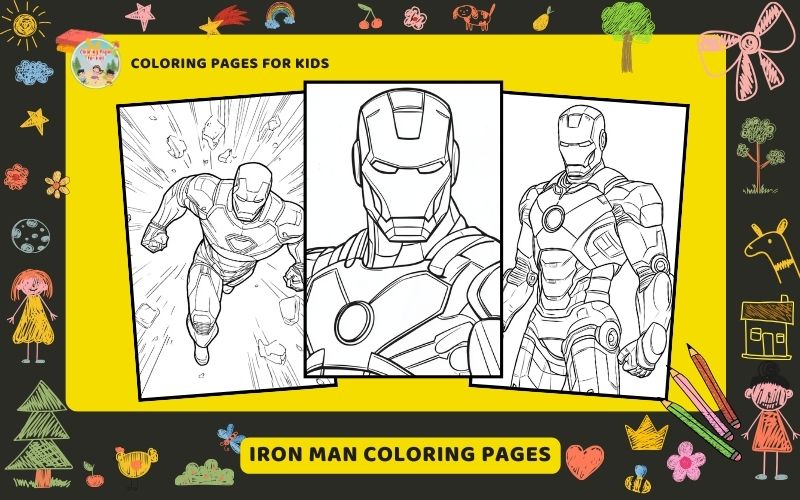 Iron Man Coloring Pages Featured Image