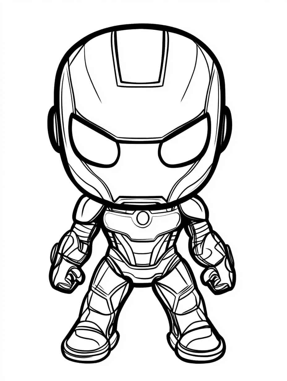 Iron Man Nano Coloring Pages