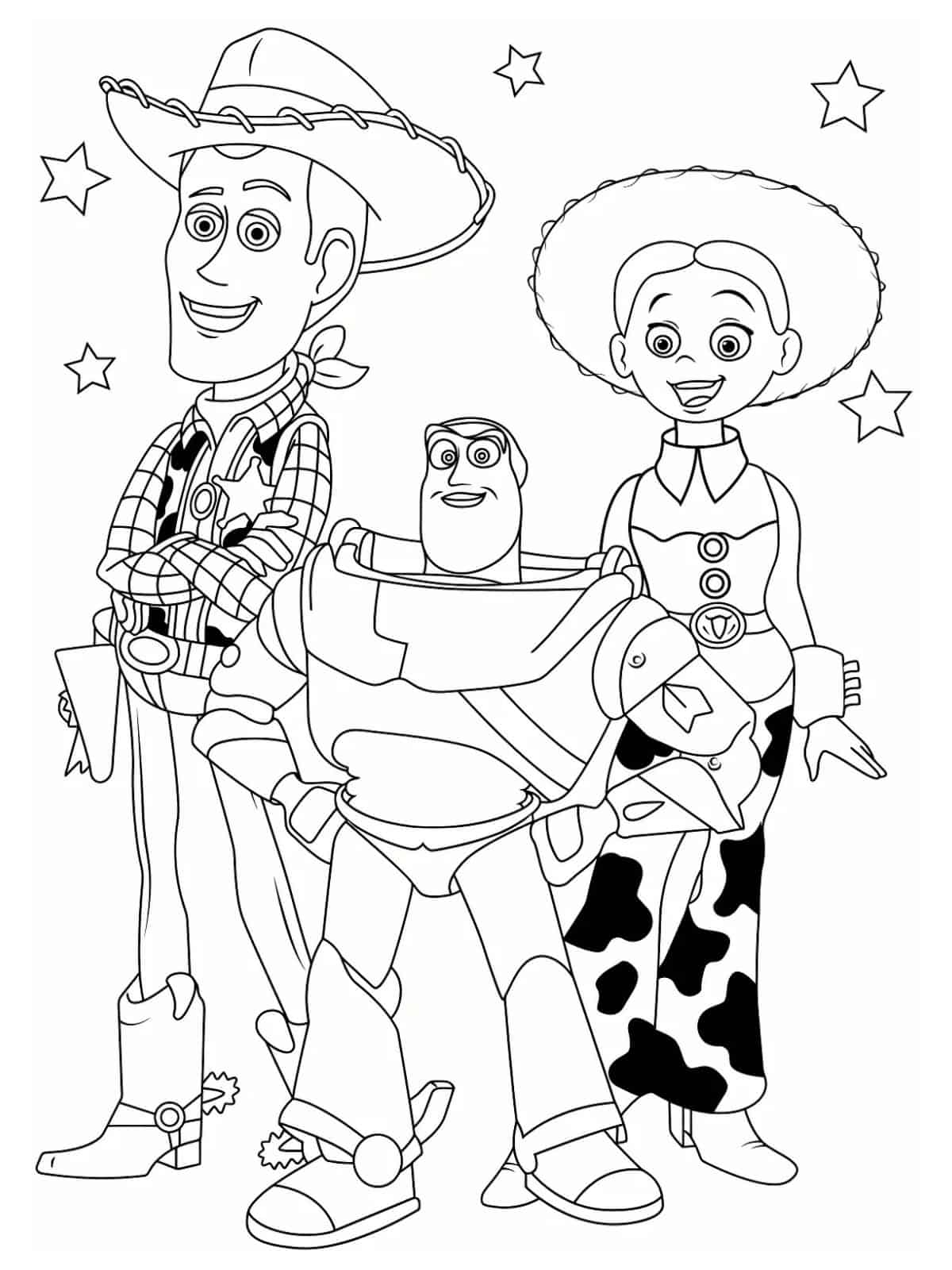 Jessie Cowgirl Coloring Sheets