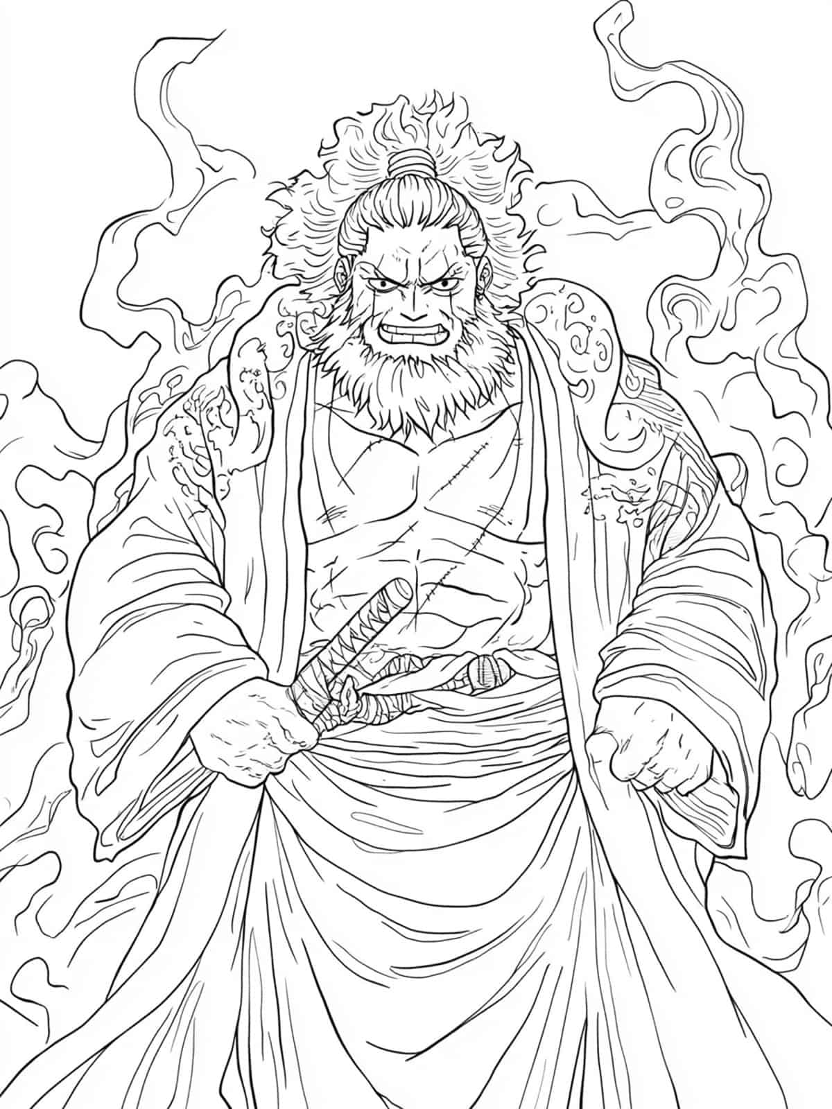 Jinbe In One Piece Coloring Pages