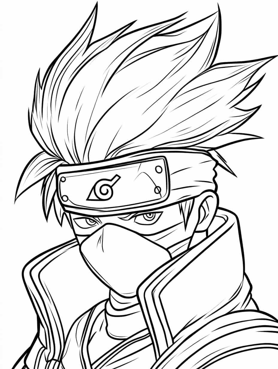 Kakashi Coloring Pages