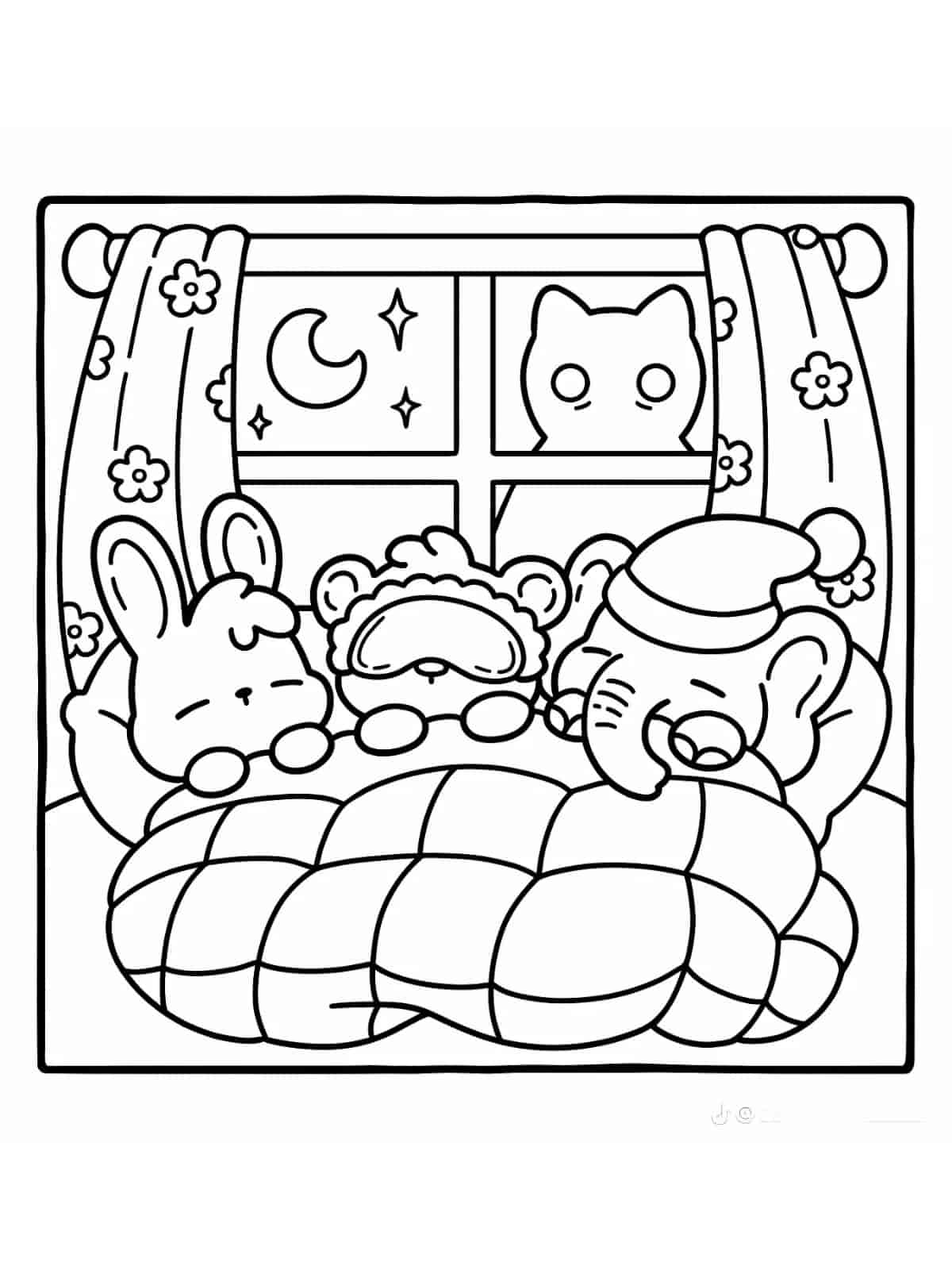 Kawaii Coco Wyo Halloween Coloring Pages