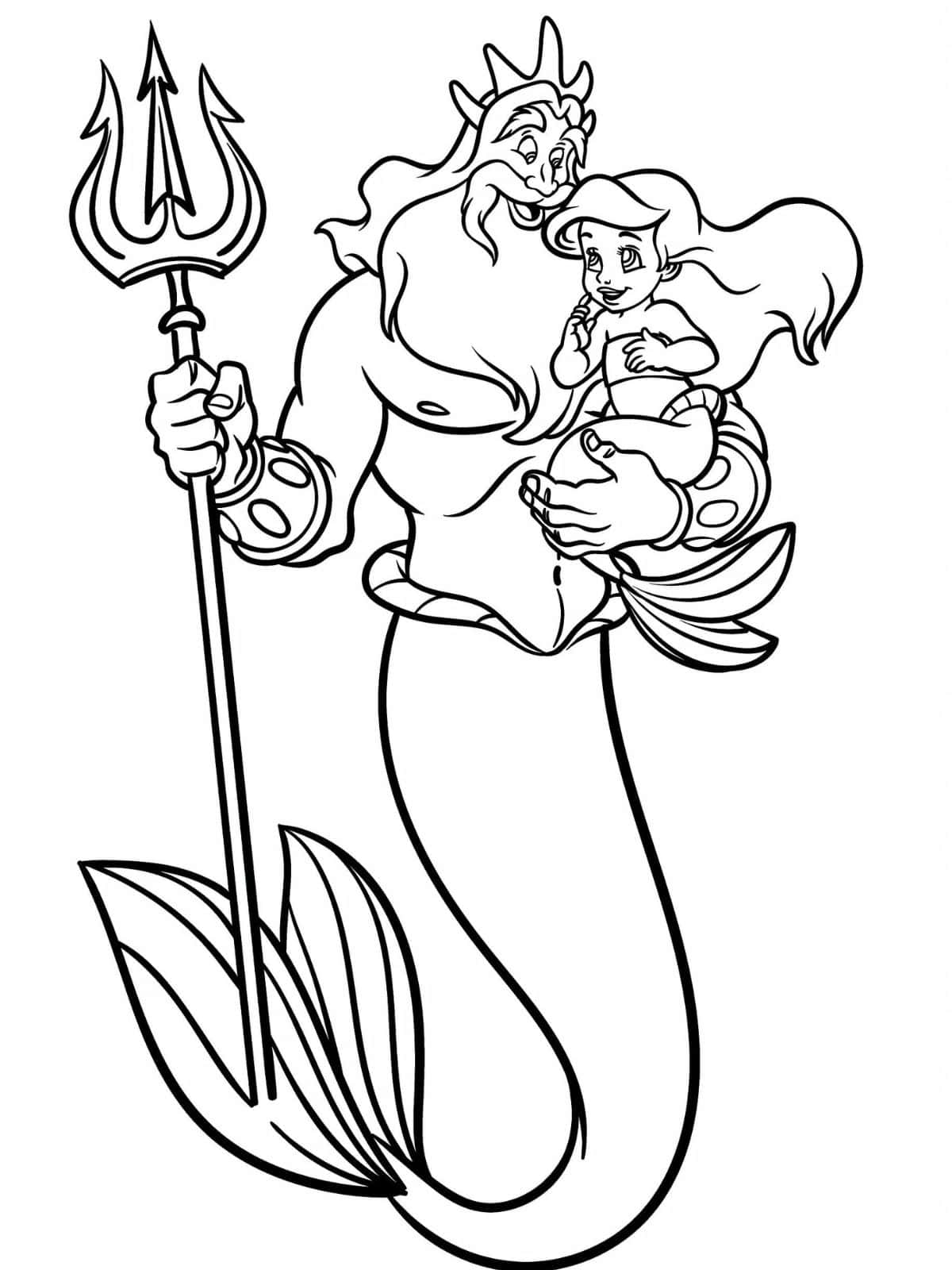 Kids Ariel Coloring Pages