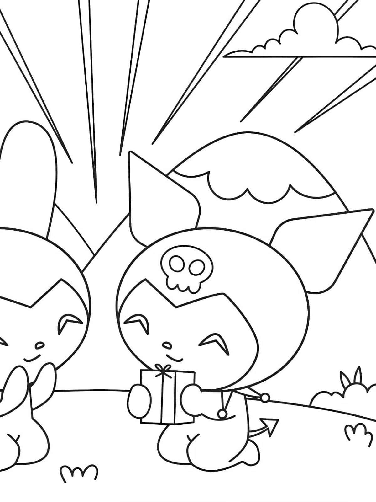 Kids Kuromi Coloring Pages