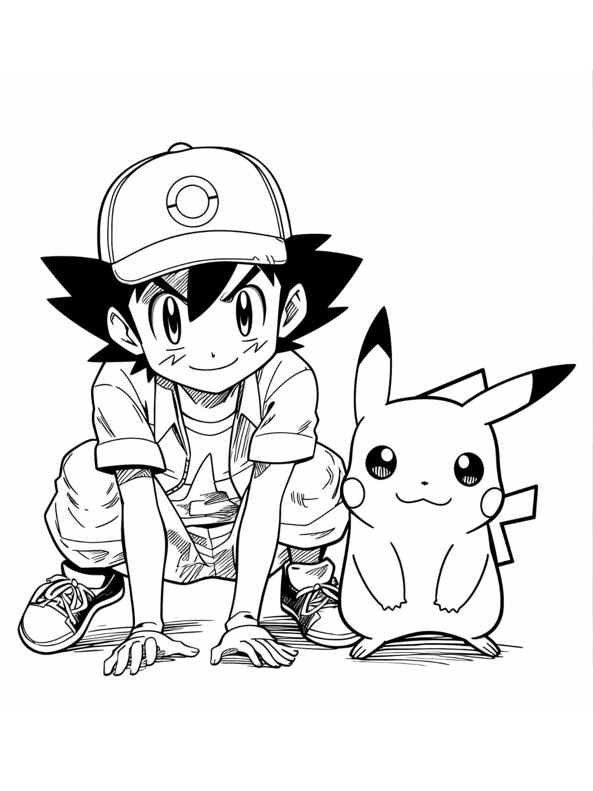 Kindergarten Pokemon Coloring Pages