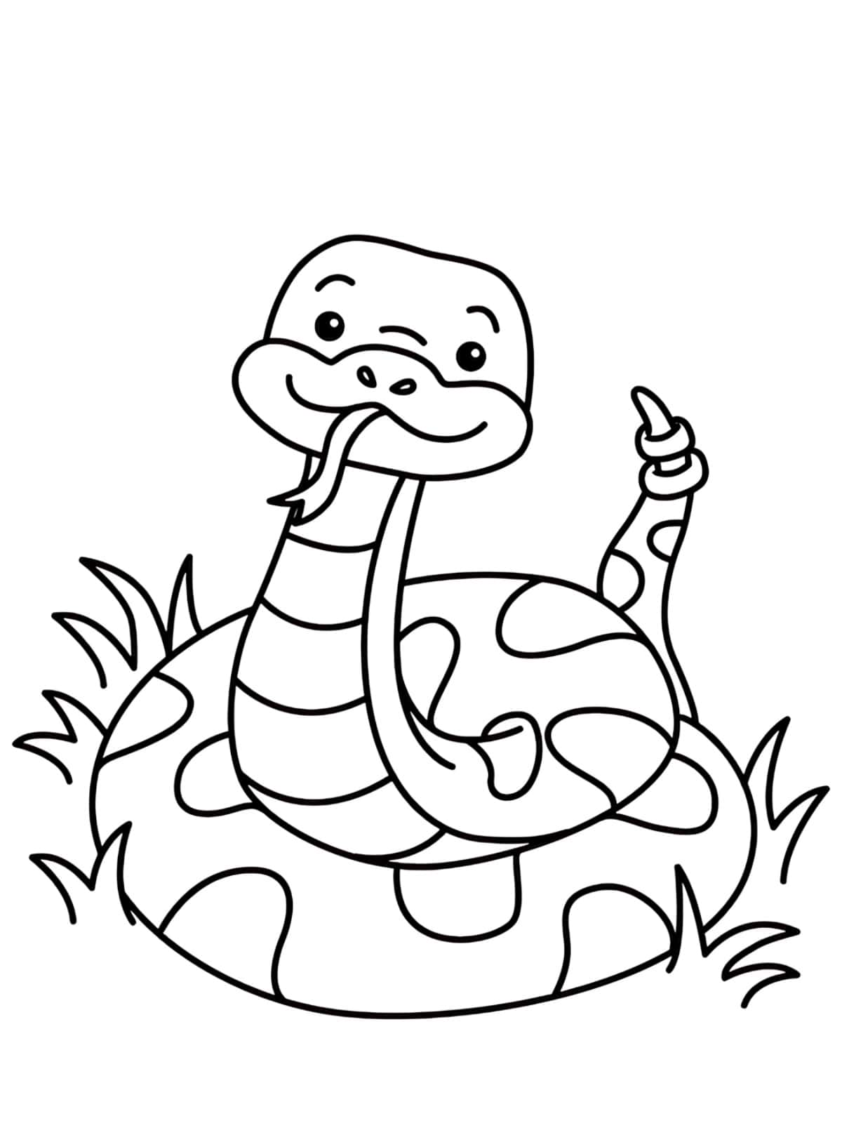 Kindergarten Snake Coloring Pages