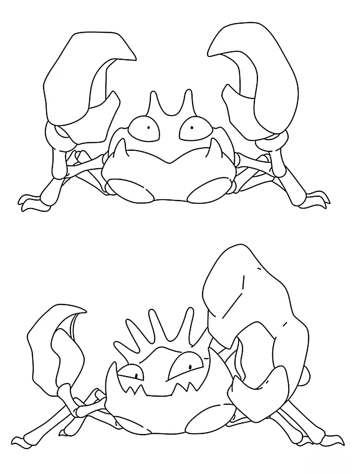 Krabby Pokemon Coloring Pages