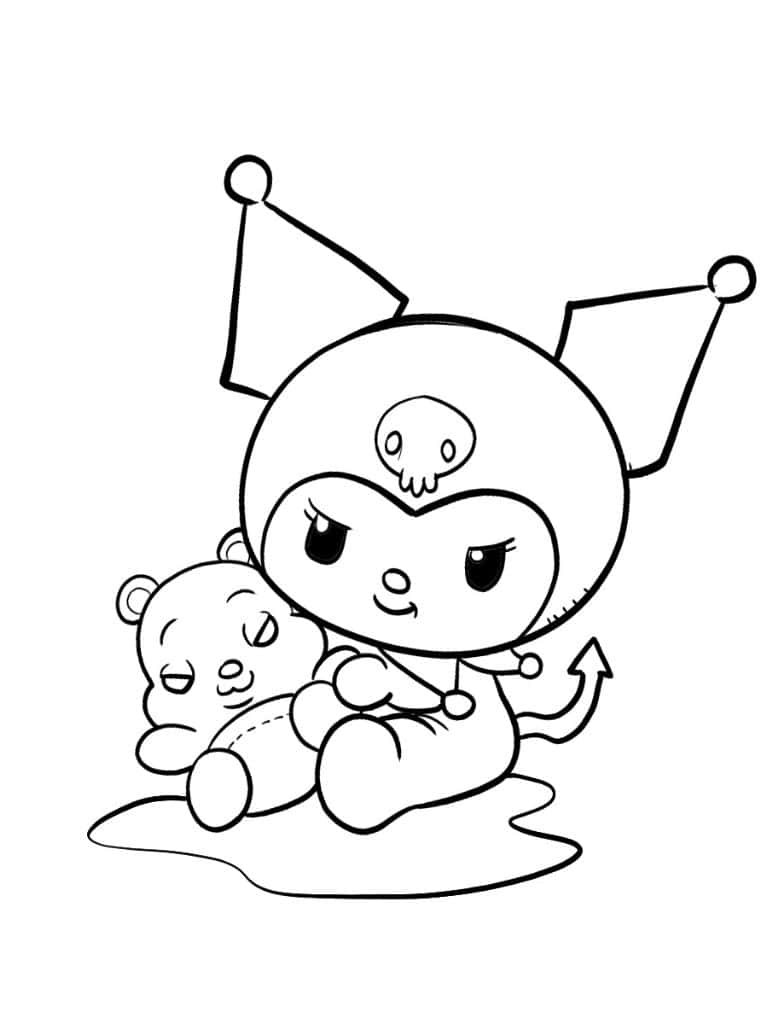 Kuromi And Friend Coloring Pages