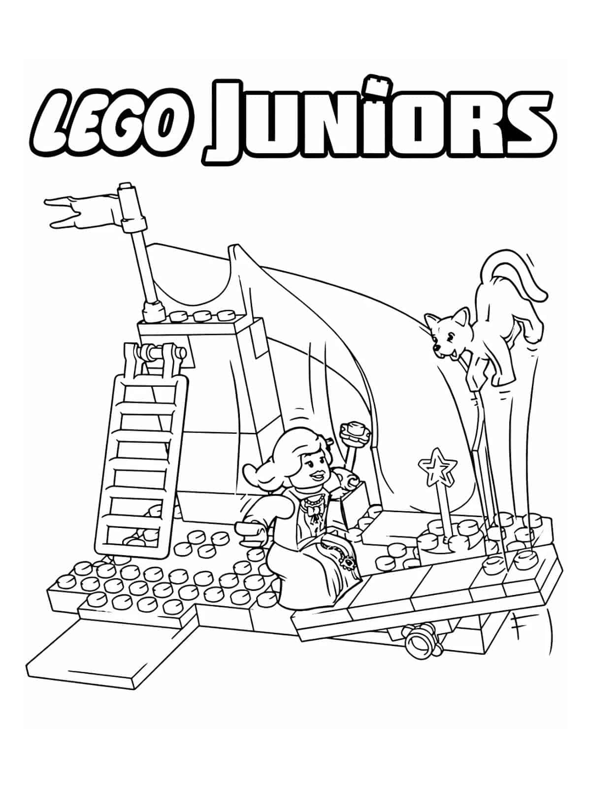 Lego Juniors Free Coloring Pages