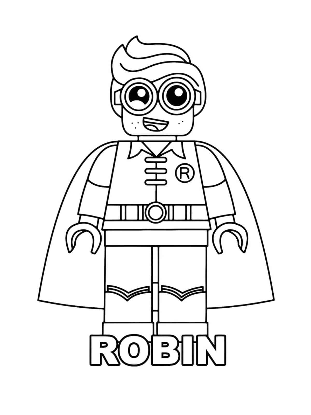 Lego Robin Coloring Pages