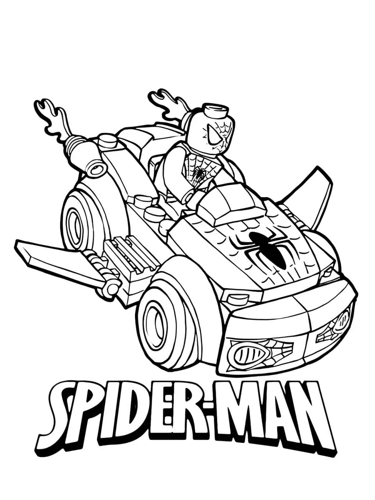 Lego Spiderman Coloring Pages