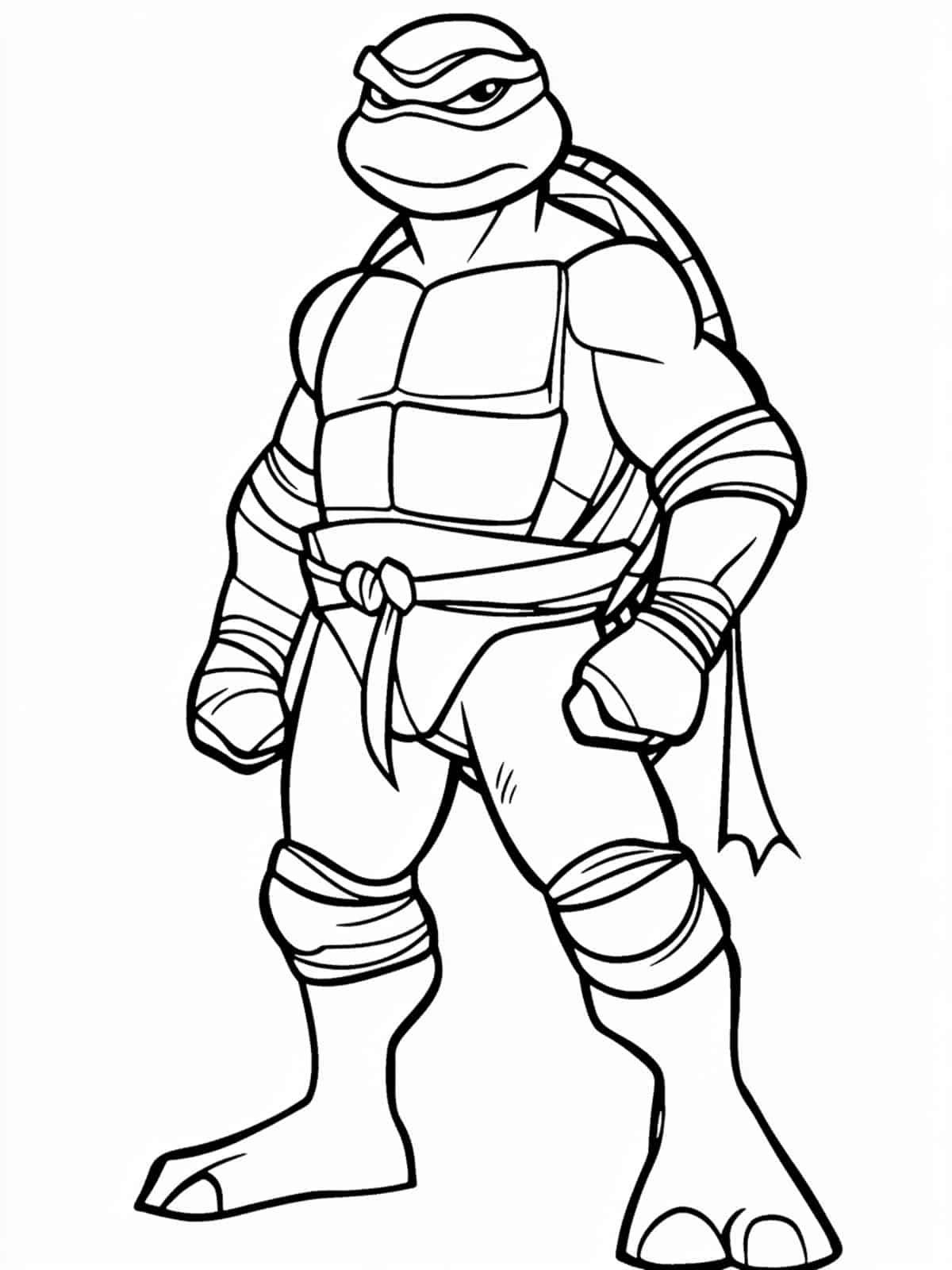 Leonardo In Ninja Turtles Coloring Page